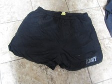 US ARMY MILITARY PHYSICAL FITNESS SHORTS APFU BLACK GRAY LETTERS EXTRA LARGE