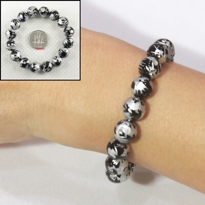 10mm Black Onyx Dragon Beads Bracelet
