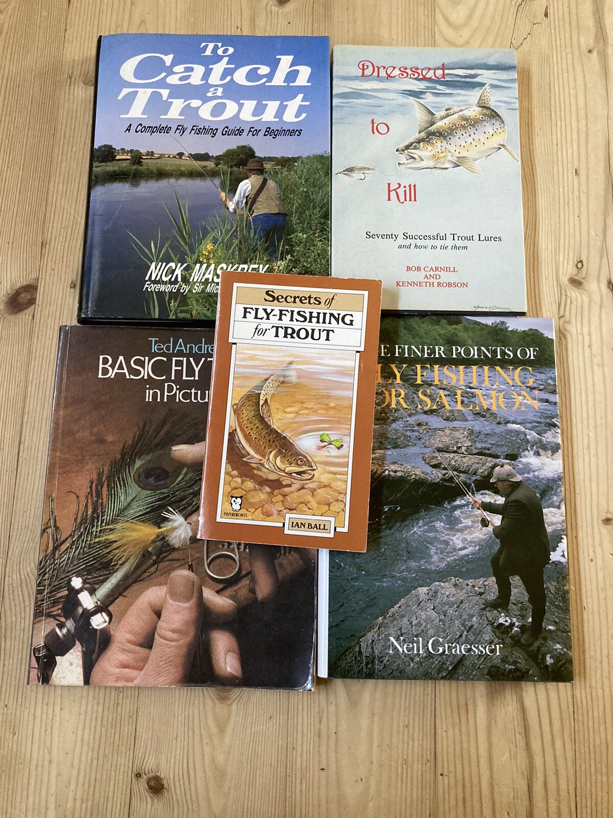 Trout fly fishing job lot Fly Tying & Fly Fishing Books eBay