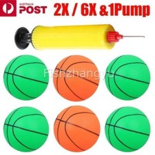 2/6PCS Basketball Small Mini Children Inflatable With Pump Kids Sport Toy Indoor