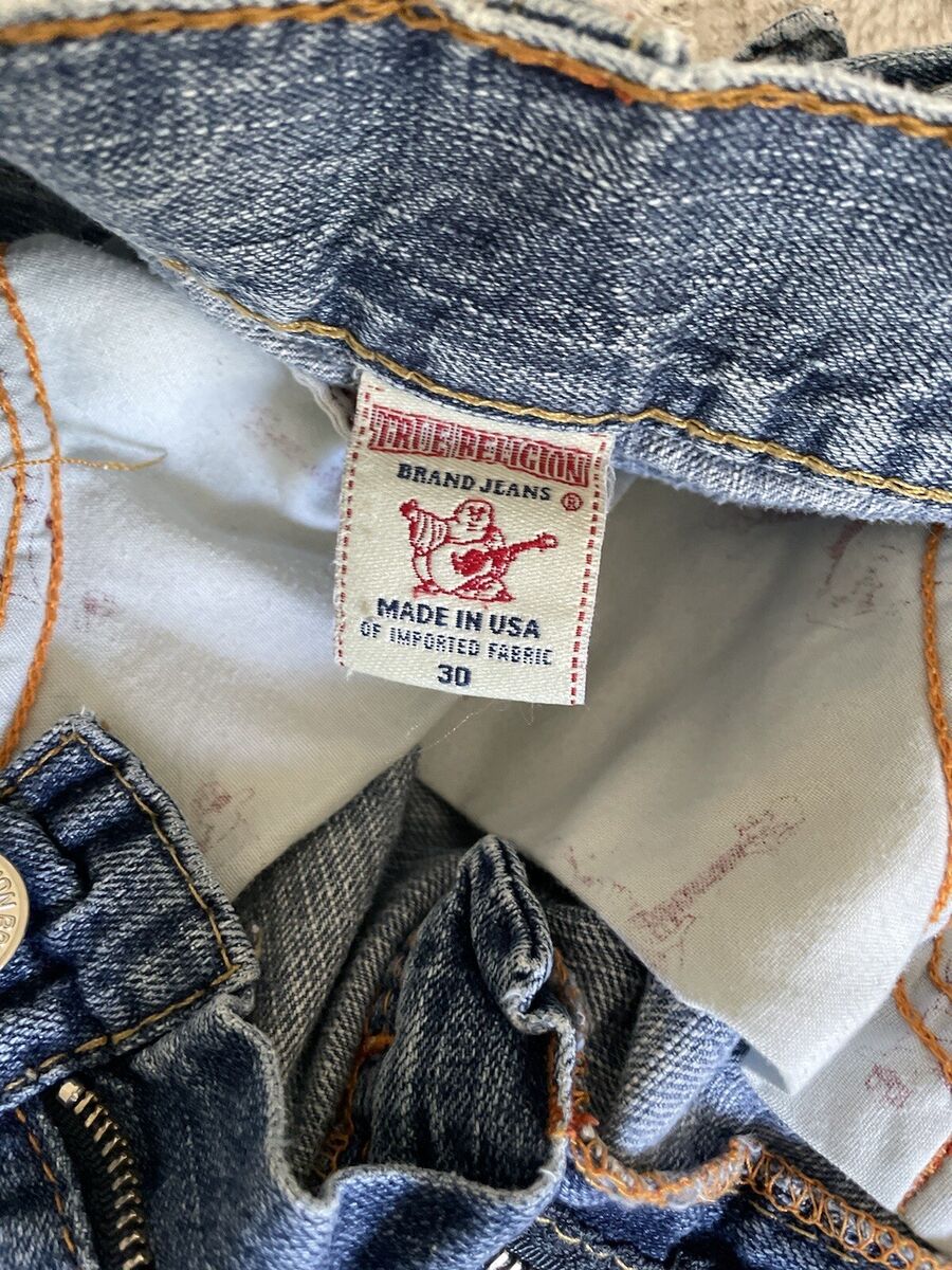 OG VINTAGE True Religion Mens JOEY Jeans Twisted Seam Orange OG VINTAGE True Religion Mens JOEY Jeans Twisted Seam Orange