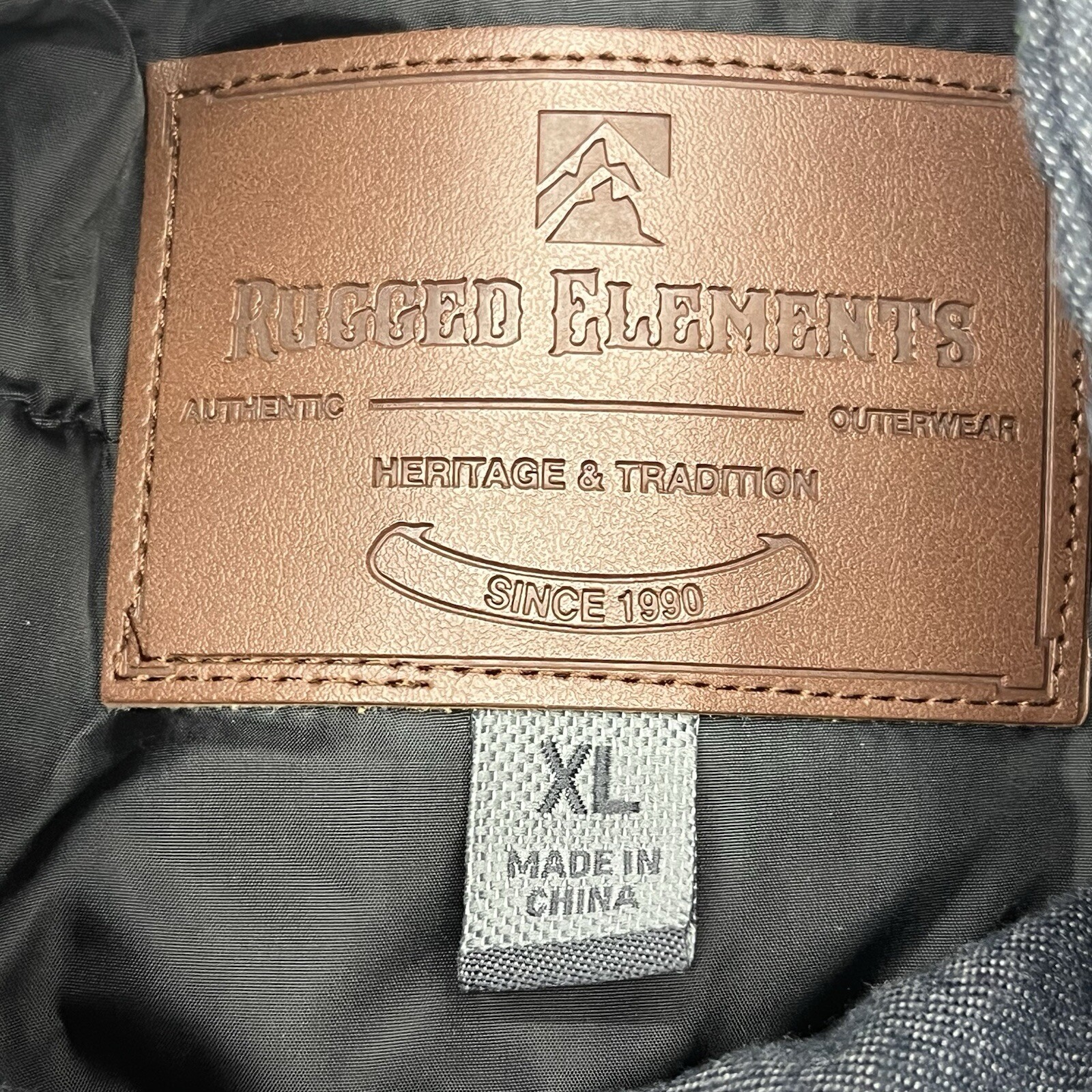 Rugged Elements Dark Gray Button Up Overcoat Men’… - image 2