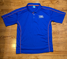 Hobby Lobby Polo Shirt Adult Medium Blue Employee Replacement Workwear Mens A2