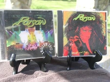 2-POISON CDS~ OPEN UP AND SAY....AHH! & SWALLOW THIS LIVE [ BOTH VryGd +]