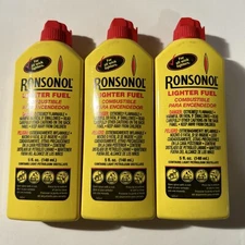 Ronson 5 Oz Can Fuel Fluid For All Zippo Pocket Lighters 3 Pack