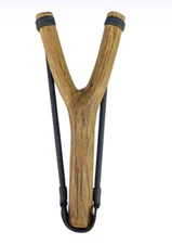 Handcrafted Wooden Rough & Ready Slingshot Hand Made in USA ECO FRIENDLY Natural