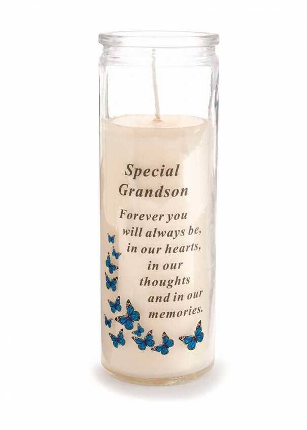 Memorial Candles Remembrance Relatives Graveside Verse Wax Jar Candle