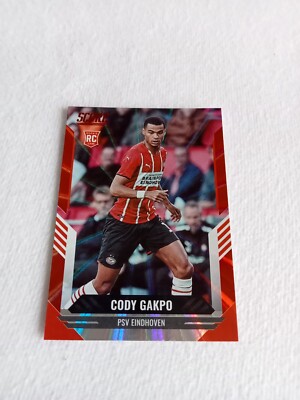 2021-22 Panini FIFA Score Cody Gakpo Red Laser PSV Eindhoven Rookie Card