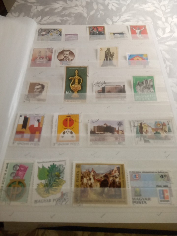 Stamps Album Containing Many Hungarian Stamps eBay