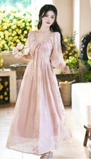 Chic Women's Dress Long Sleeve Party Spring Prom Evening Full Length Dress