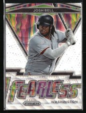 Josh Bell 2021 Panini Prizm Fearless White Wave #FR-19 Baseball Card