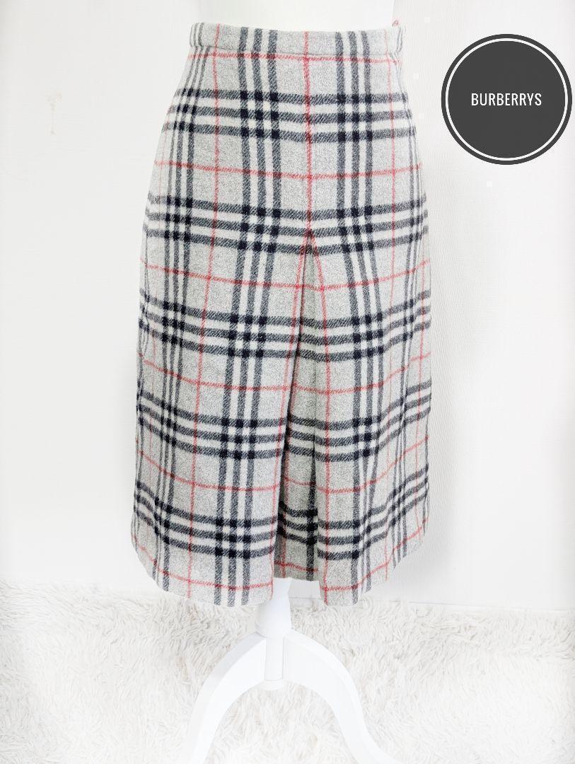 Rare Burberry Skirt Nova Check M Size Wool