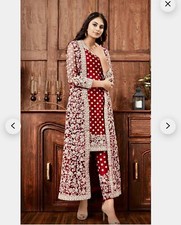 Pakistani Indian Shalwar Kameez Pant Suits Salwar Kameez Women's Stylish Dress