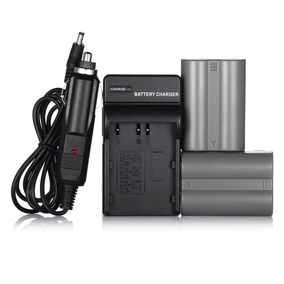 Batterie pour Caméra, Compatible avec Nikon EN-EL3e, D90, D80, D700