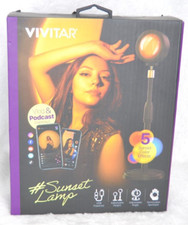 Vivitar Sunset Lamp USB Remote 5 Sunset Color Effects Adjustable Vlog  Podcast