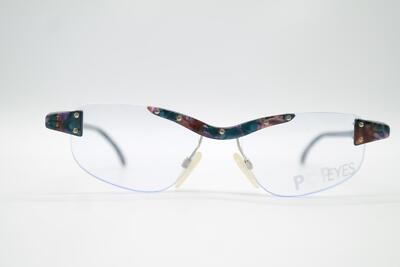 Vintage Pop Eyes 405 Mehrfarbig Randlos Brille Brillengestell eyeglasses NOS