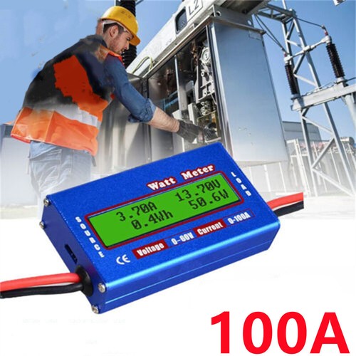 100A LCD Digital Watt Meter All-in-1 Power Volt Amp-Hour Ammeter Energy Meter AU - Picture 2 of 6