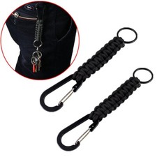 Outdoor Key Chain Ring Pendant Camping Paracord Cord Rope Camping Survival Kit