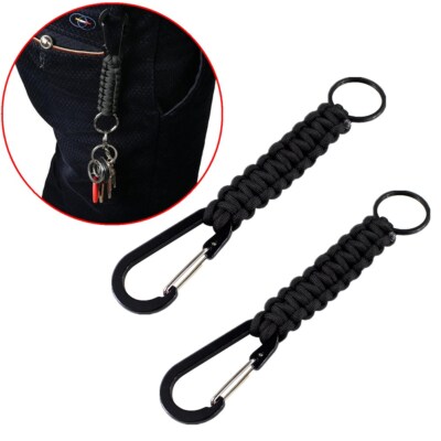 Outdoor Key Chain Ring Pendant Camping Paracord Cord Rope Camping Survival Kit