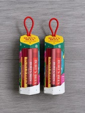 Lot Of 2 Burt s Bees Limited Edition Mistletoe Kiss 3 Pack Each Lip Balm Sealed
