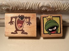 Taz, Marvin Martian, 2pc Rubber Stampede Stamps, Looney Tunes