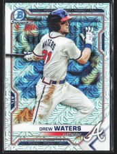 2021 Bowman #BCP-81 Drew Waters Chrome Prospects Mojo Refractor