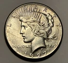1927 PEACE DOLLAR AU-BU