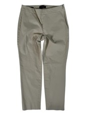 Talbots Beige Mid-Rise Side Zip Chatham Ankle Chino Pants Women's Size 6P