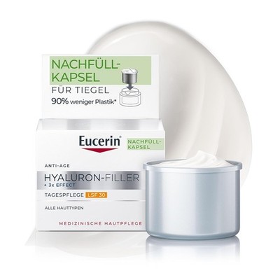 EUCERIN Anti-Age Hyaluron-Filler Tag LSF 30 Nachfüllkapsel 50ml Neu (475)