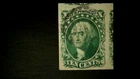 U S Stamps Scott 14 ten cent Washington imperf. PSE certificate cv 145.00 B