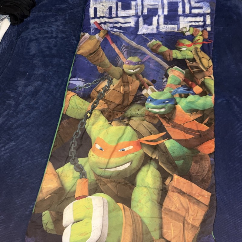 VNT Teenage Mutant Ninja Turtle Sleeping Bag Children's TMNT EUC