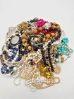 Vintage & Modern Costume Jewelry Lot Wearable Craft Junk Resell 4+ Pounds