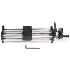 Zeberoxyz 200mm Length Effective Travel Dual Optical Axis Manual Sliding Tabl...