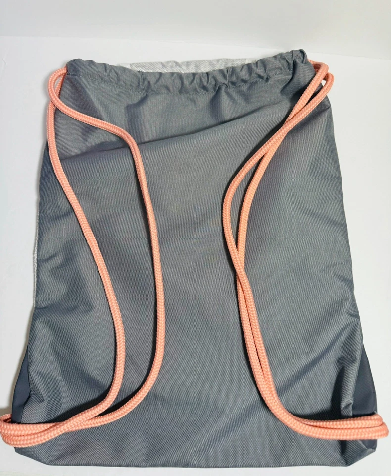 Adidas Bags Sackpack Drawstring Backpack Bag Jersey Grey And Pink - Image 2 of 2