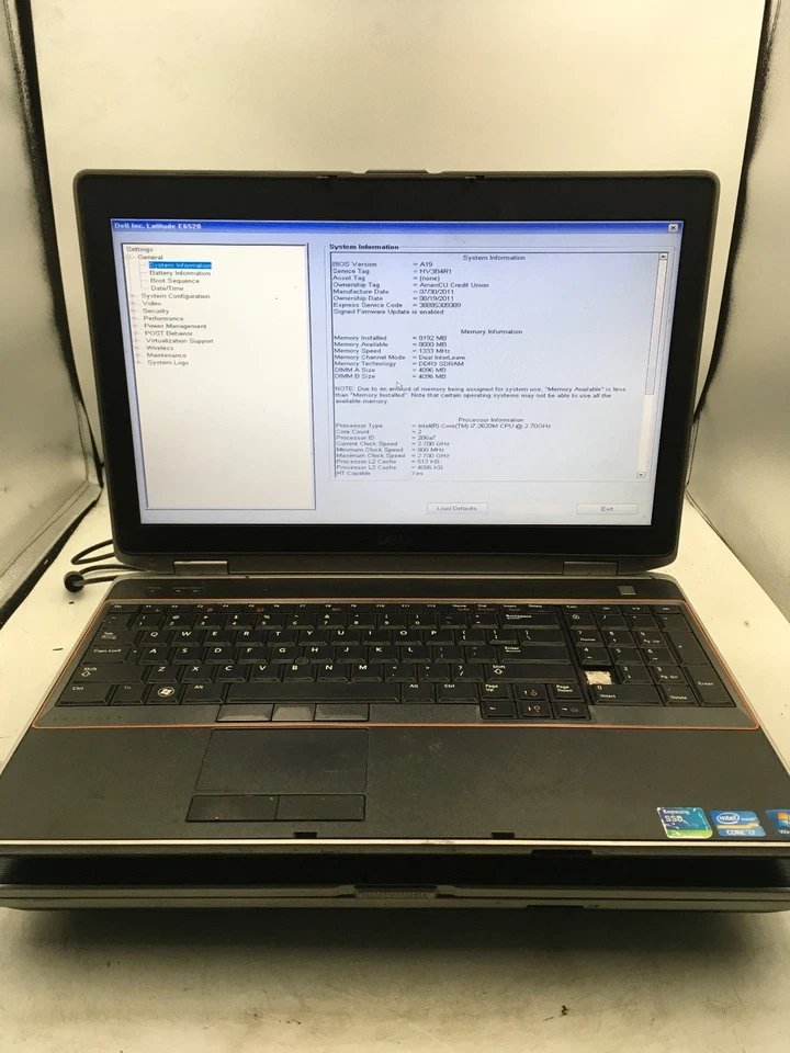 DELL LATITUDE E6530 - BOOTS TO BIOS - LOT OF 2 - INTEL I5/I7 - 8/4GB RAM - BB - Image 4 of 4