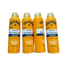 Gold Bond Body Powder Spray Fresh Scent Talc-free 7 oz  Each ( 4 pack )