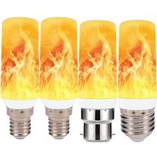 Fire Flame LED Light Bulbs Flicker Burning Effect E12 E14 E27 B22 Decor Lamp