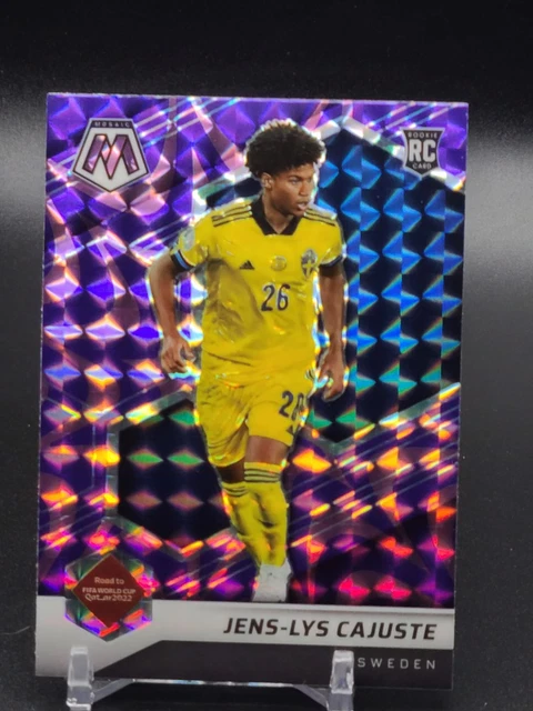 2021 Panini Mosaic FIFA World Cup Purple Reactive #91 Jens-Lys Cajuste