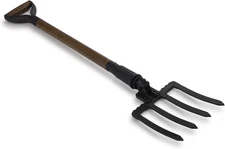 Folding Spading Fork - Versatile Gardening Tools for Digging, Aerating, and Tren