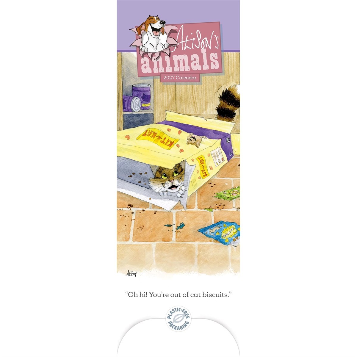 Carousel Worldwide Alisons Animals 2027 Slim Wall Calendar | Spiral | 2026 - Image 5