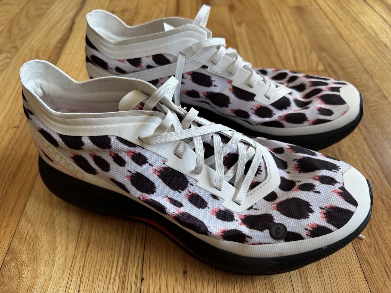 Salomon Phantasm x Ciele Pink White Cheetah Running Shoes 