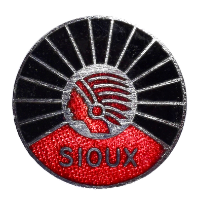 #ad #ad Vintage Old Sioux Motorbike Motorcycle Bikers Enamel Brooch Badge GBP 7.00