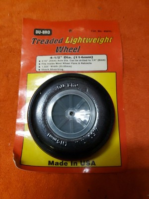Du-Bro - 4.50'' Treaded Lightweight Wheel - New - Part 450TL
