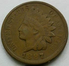 US 1887 Indian Head Cent  **