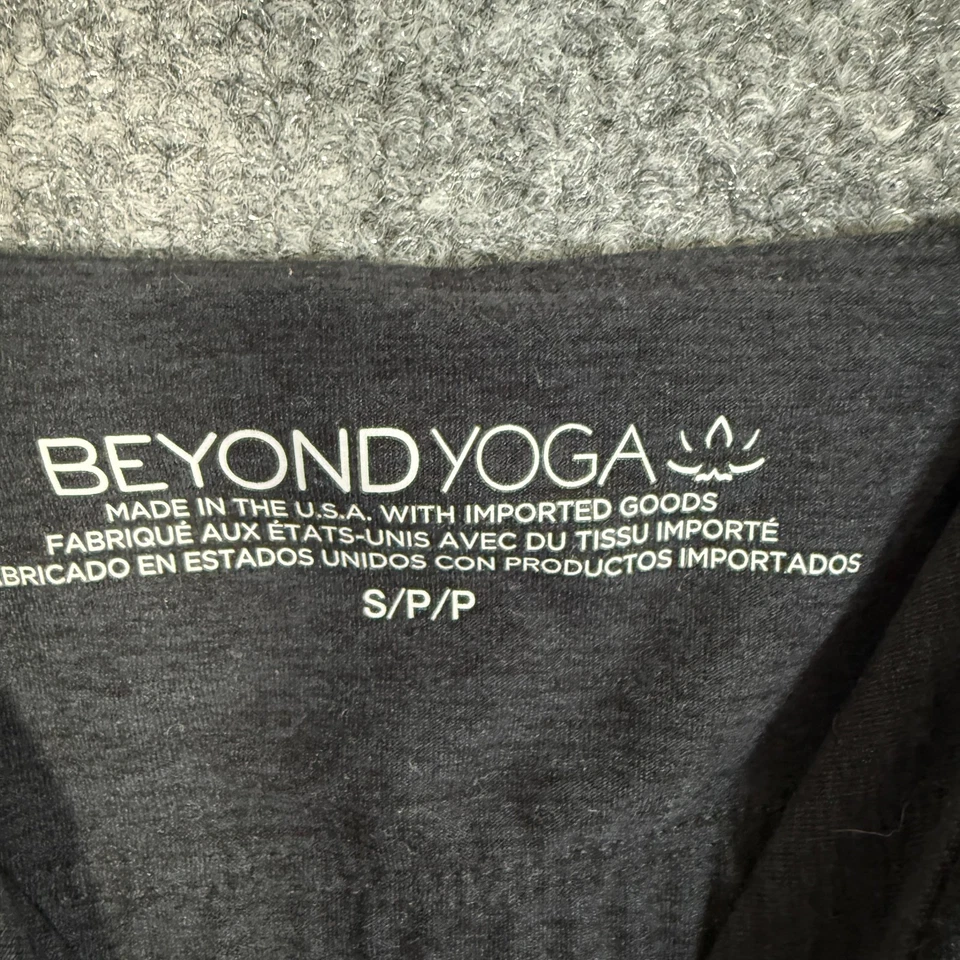 Beyond Yoga Sports Bra Womens Small Gray Tank Lace Trim Spaghetti Strap No Pad - Image 4 of 4