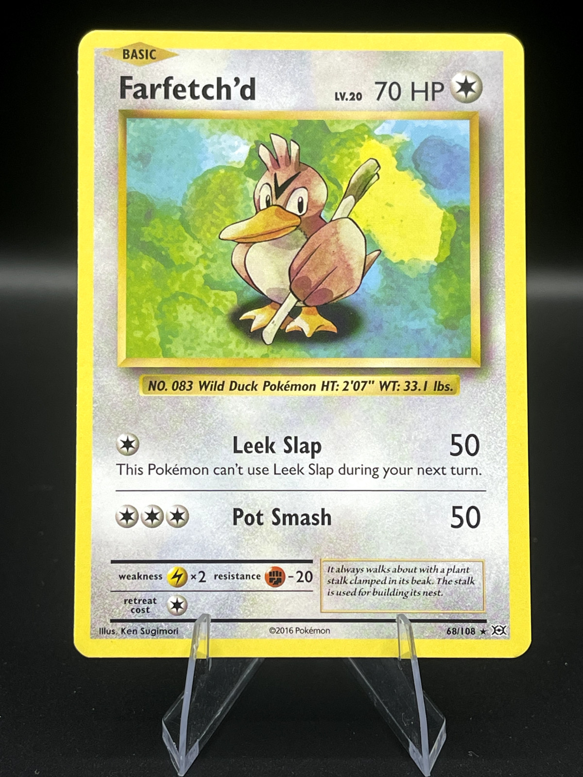 (NM) Farfetch'd 68/108 Rare XY Evolutions Pokemon TCG Card 319a-34