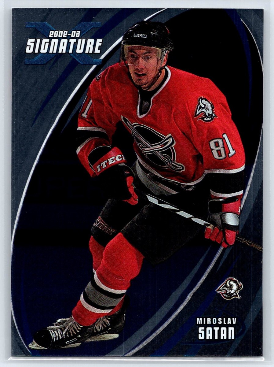 2002-03 Be a Player Signature Series Miroslav Satan Buffalo Sabres