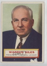 1956 Topps Warren Giles (White Back) #2 HOF 0z0n