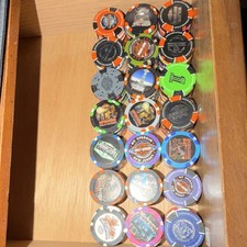Harley-Davidson Collectible Poker Chips Assorted Designs Lot 208