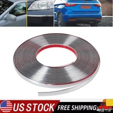 5m Automotive Chrome Molding Trim Universal Bumper Window Door Decorative Strip